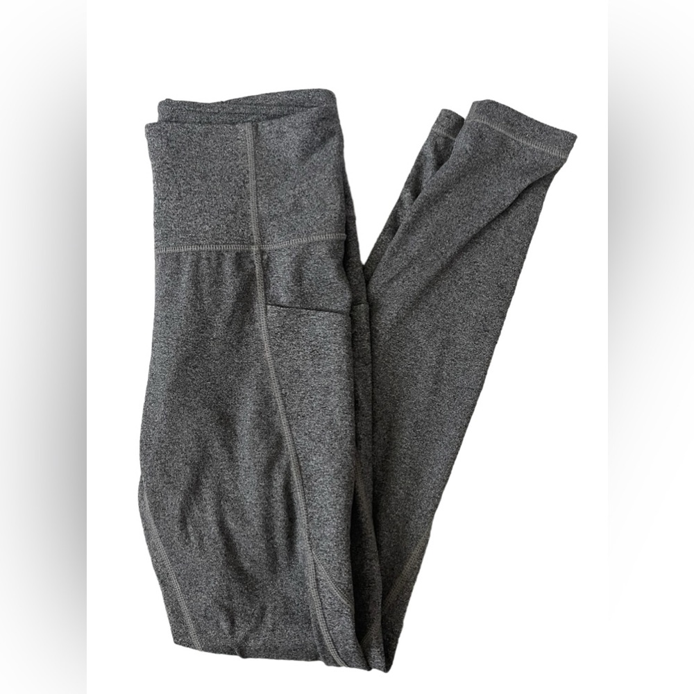 Athleta Stash Pocket Salutation Tight Leggings Dark Gray Size XS